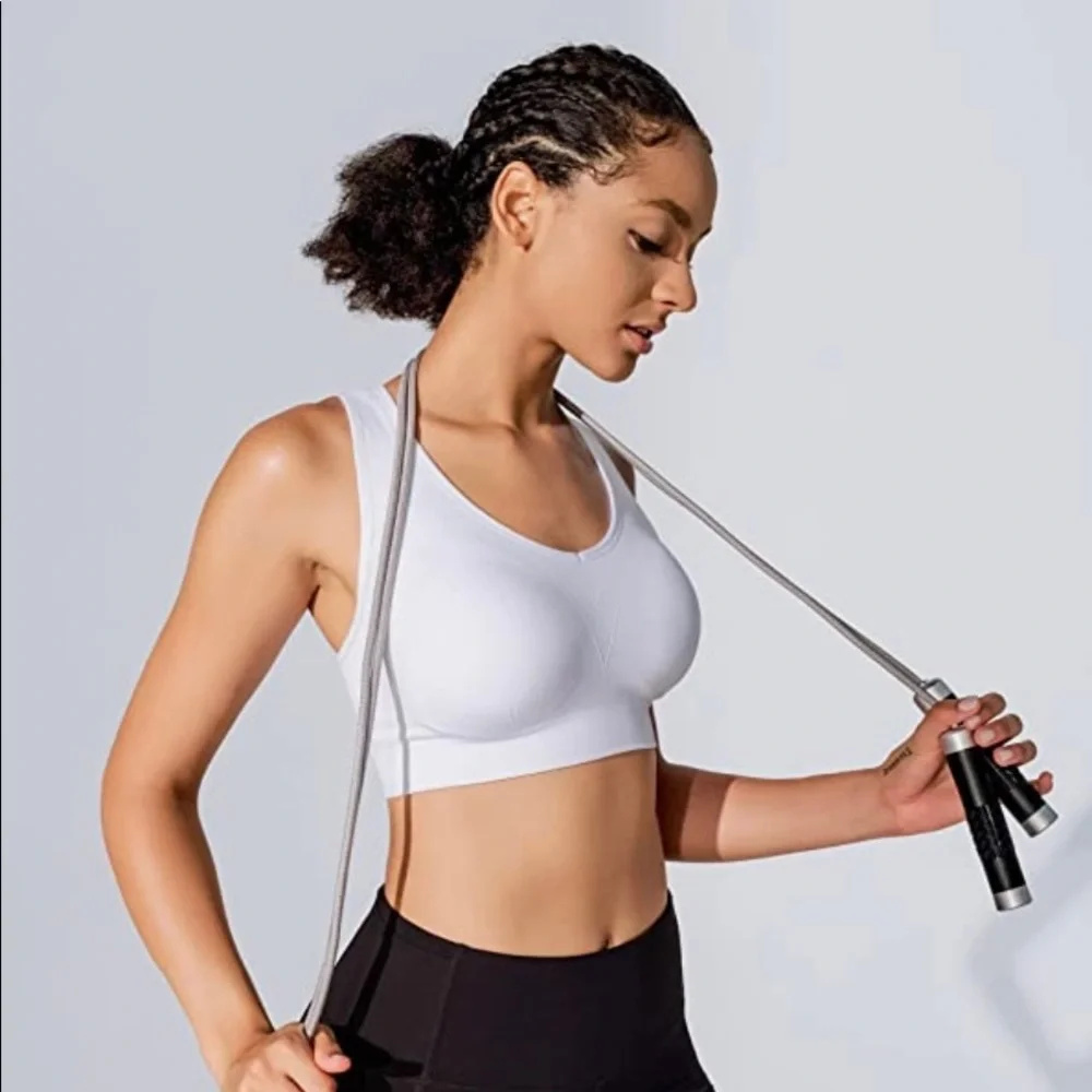 Fittin • Racerback Padded Seamless High Impact Sports Bra - Picture 6 of 7